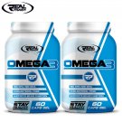 OMEGA 3 - Fish Oil 1000 mg - EPA DHA Supplements - Vitamin E - Heart Health 120 Gel