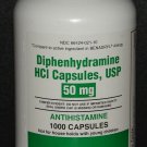 Diphenhydramine 50mg Capsules Sleep Aid & Antihistamine 1000ct