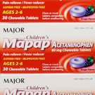 Childrens Pain Reliever Acetaminophen 80 mg 30ct - 3 Pack
