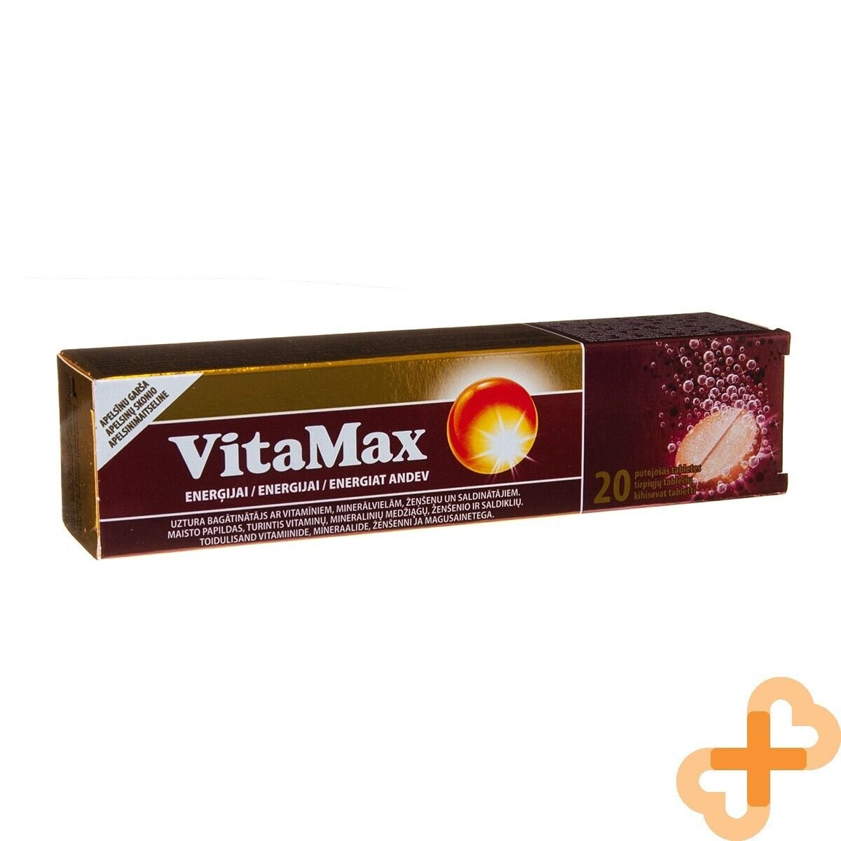 VITAMAX Effervescent 20 Tablets Energy Supplement Drink Vitamins Minerals