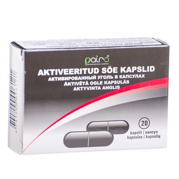 CARBO ACTIVATUS Granular Activated Carbon 20 Capsules Digestive ...