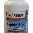 Low Dose Aspirin 81mg ENTERIC COATED 1000 Tablets