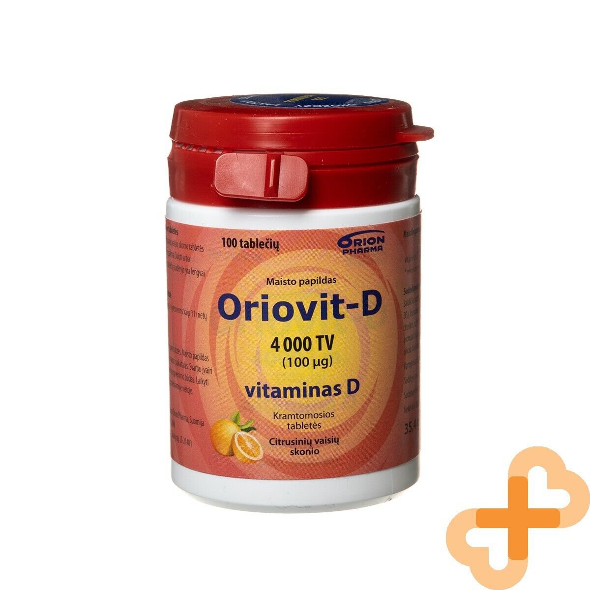 ORIOVIT-D 100 Âµg 4000 IU Vitamin D 100 Chewable Tablets Citrus Flavor Supplement