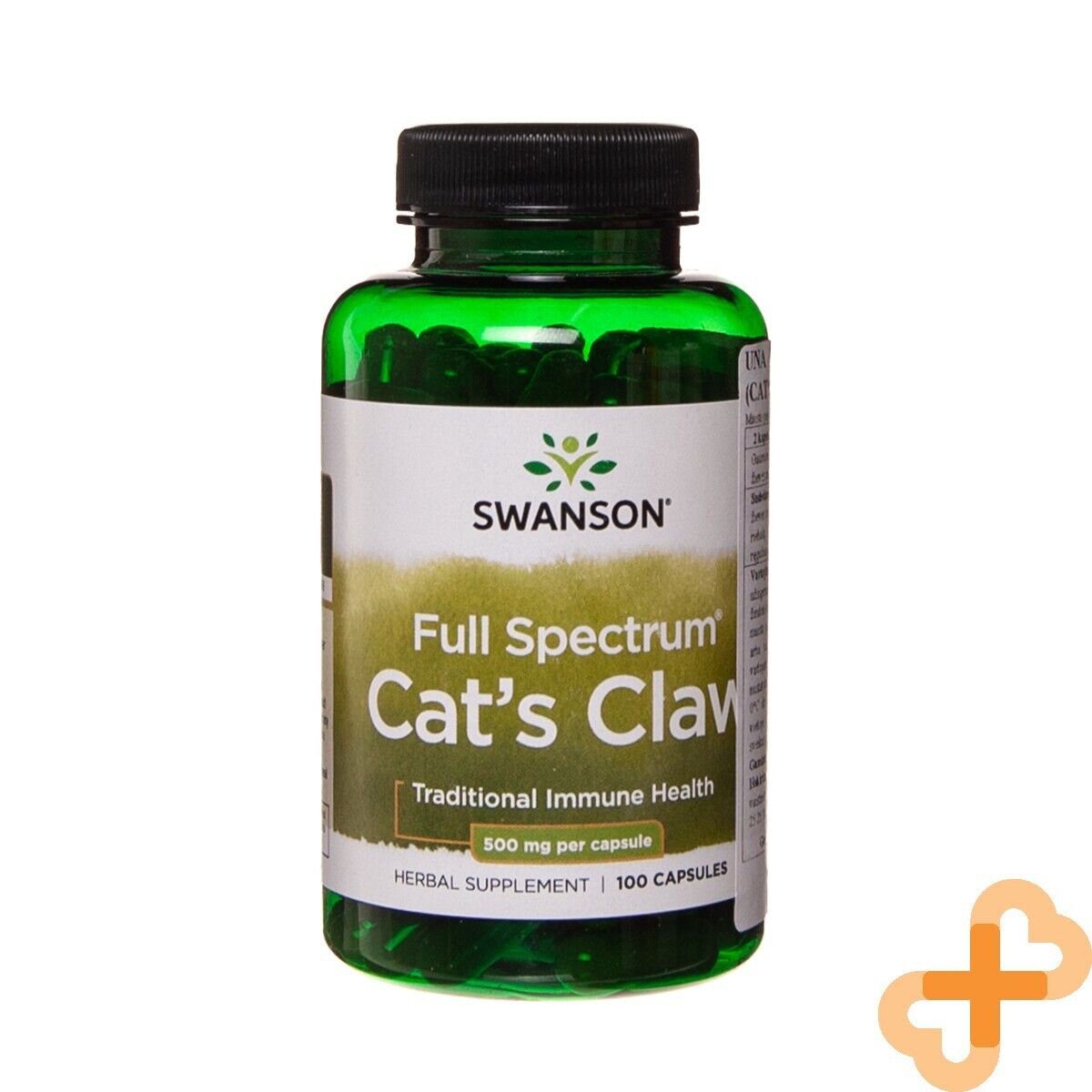 SWANSON CAT'S CLAW 500mg 100 Capsules Digestive Support and Immune Health