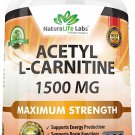 Acetyl L-Carnitine 1,500 mg High Potency Supports Natural Energy Production, Sports Nutrition