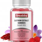 GREABBY Saffron Gummies Sugar Free, Saffron Extract Supplement with Rhodiola Rosea
