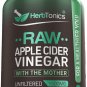 Herbtonics Raw Apple Cider Vinegar Capsules, 1500mg Detox Support (Packaging May Vary)