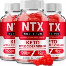 3 Pack) NTX Keto ACV Gummies - Official - Keto NTX ACV Advanced Formula Shark Plus Tank Apple