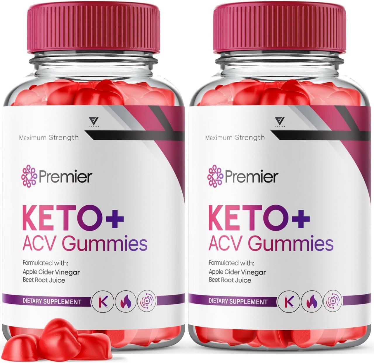 (2 Pack) Premier Keto ACV Gummies Premier Keto + ACV Gummies Blast Advanced