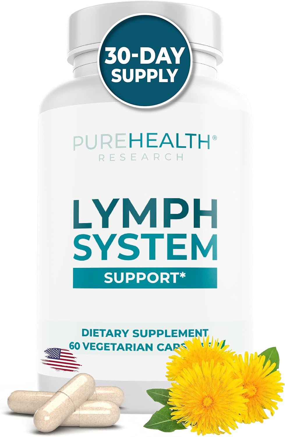 PUREHEALTH RESEARCH Lymph System Support Supplement - Lymphatic ...