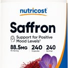 Nutricost Saffron Extract 88.5mg, 240 Capsules - Veggie Caps, Non-GMO, Gluten Free