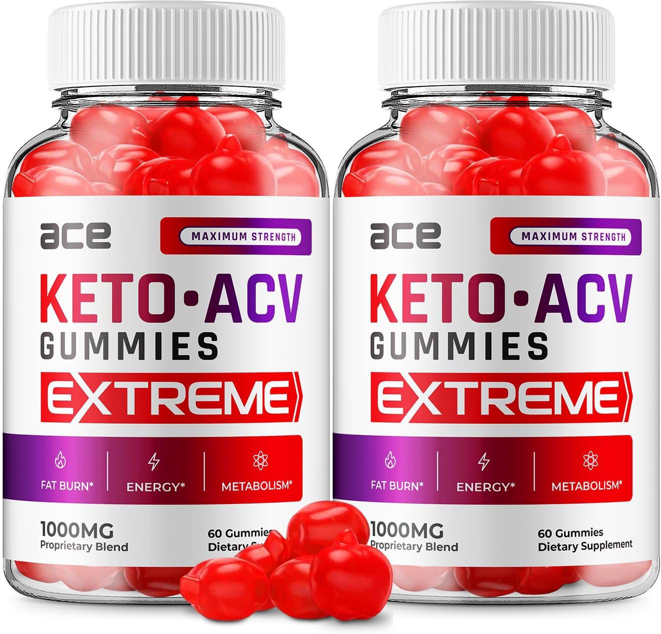 (2 Pack) Ace Extreme Keto ACV Gummies - Official - Keto Ace ACV ...