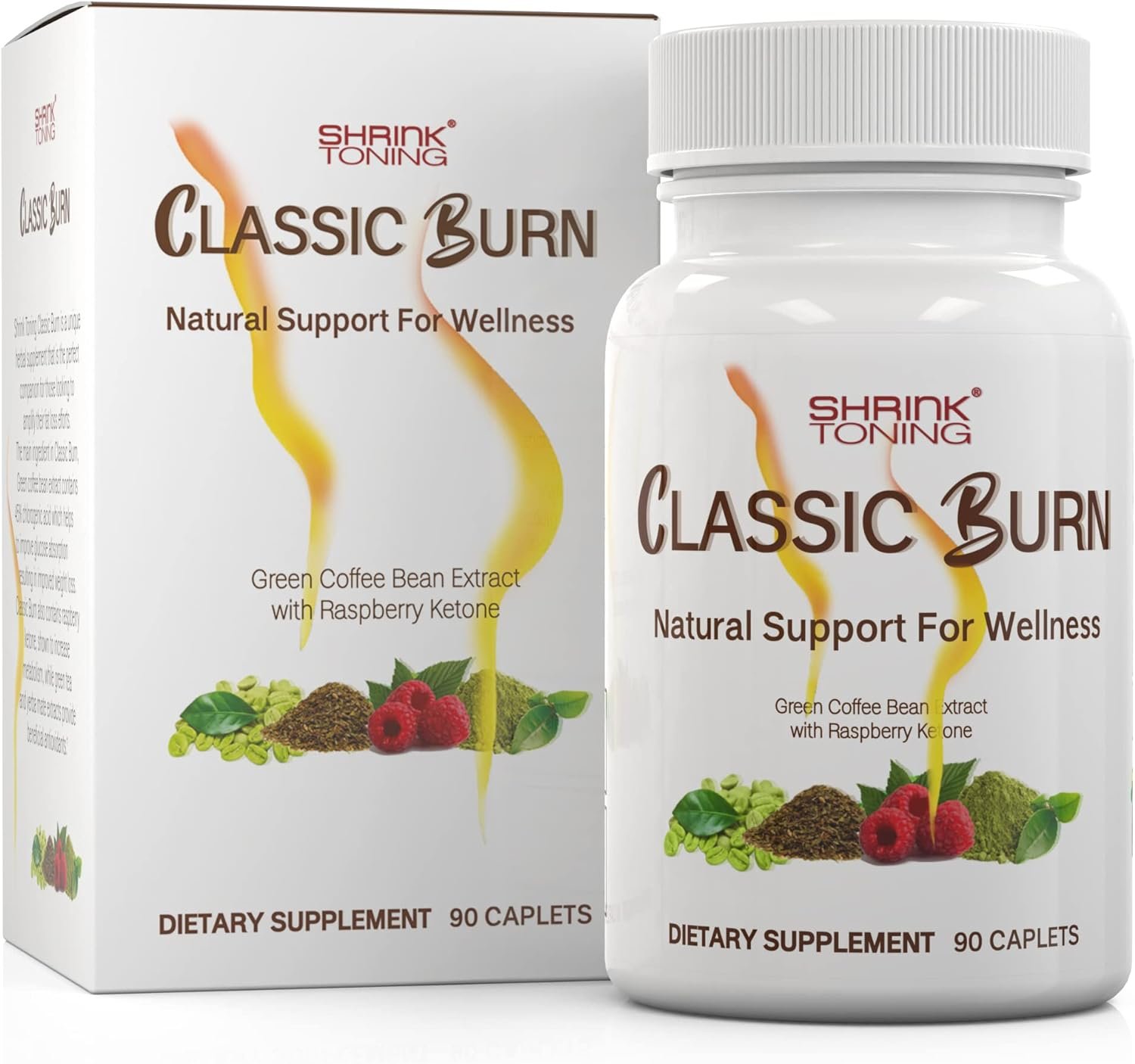 shrink Classic Burn Pure Green Coffee Bean Extract and Raspberry