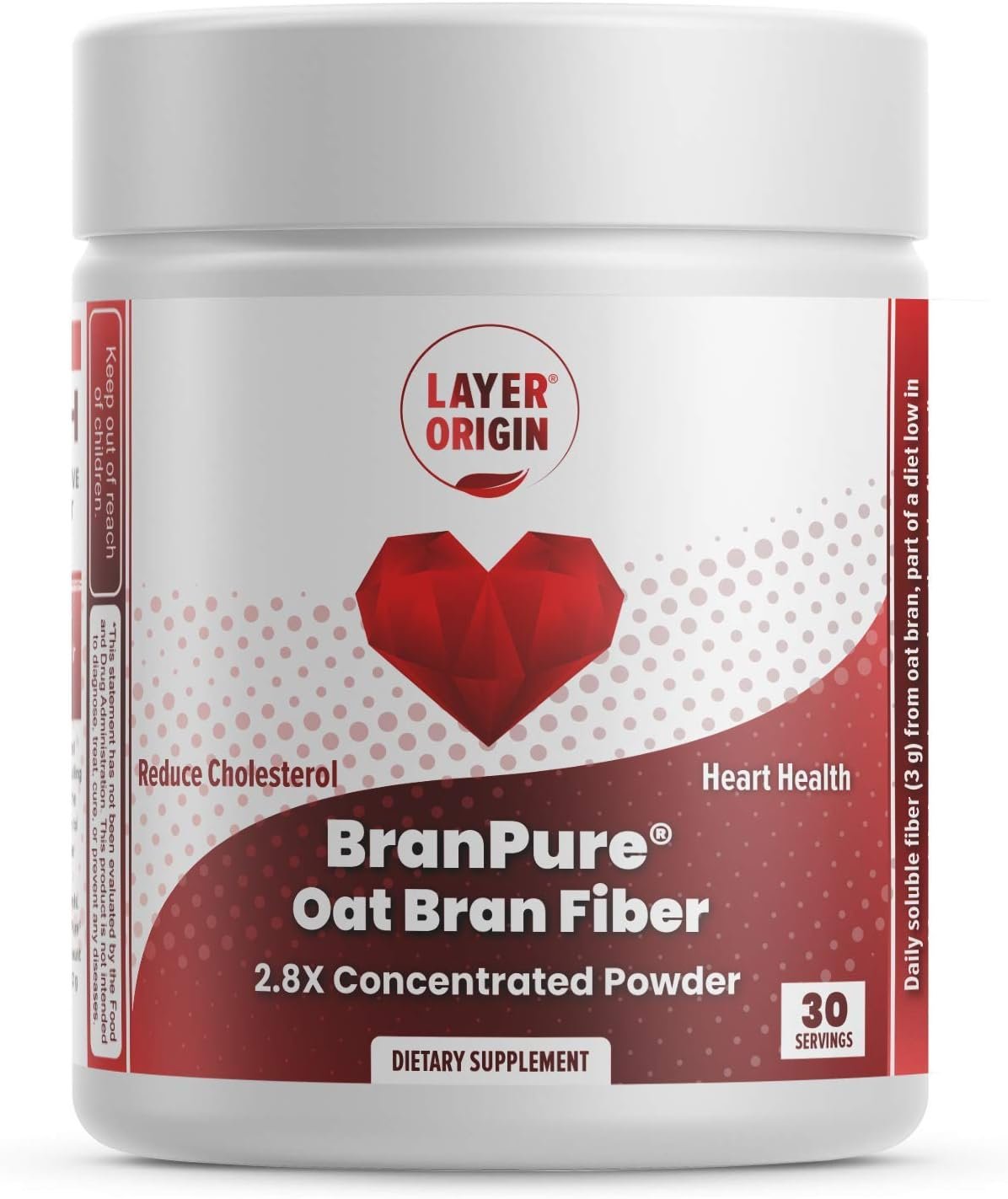 Layer Origin Super Concentrated Oat Bran to Lower Cholesterol and