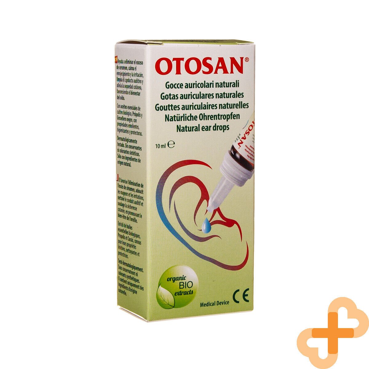 OTOSAN Ear Drops 10ml With Natural Essential Oils Helps Remove Excess Wax