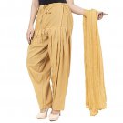 Shining Salwar & Dupatta For Women And Girls Dark Golden