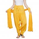 Shining Salwar & Dupatta For Women And Girls Dark Yellow