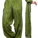 Shining Salwar & Dupatta For Women And Girls Mehndi