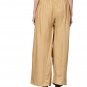 Attractive Solid Regular Shining Palazzo for Women and Girls Dark Golden