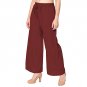 Attractive Solid Regular Shining Palazzo for Women and Girls Coffee