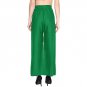 Attractive Solid Regular Shining Palazzo for Women and Girls Dark Green