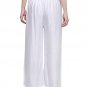 Attractive Solid Regular Shining Rayon Palazzo for Women and Girls Off-White