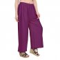 Attractive Solid Regular Shining Rayon Palazzo for Women and Girls Violet