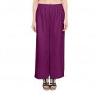 Attractive Solid Regular Shining Rayon Palazzo for Women and Girls Violet