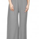 Attractive Solid Regular Shining Rayon Palazzo for Women and Girls Silver