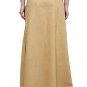 Namisha Solid Regular Shining Straight Full Cotton Petticoat for Womans and Girls Dark Golden