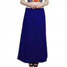 Namisha Solid Regular Shining Straight Full Cotton Petticoat for Womans and Girls Blue