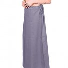 Namisha Solid Regular Shining Straight Full Cotton Petticoat for Womans and Girls Silver