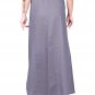 Namisha Solid Regular Shining Straight Full Cotton Petticoat for Womans and Girls Silver
