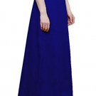 Namisha Solid Regular Shining Straight Full Cotton Petticoat for Womans and Girls Royal Blue