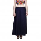 Namisha Solid Regular Shining Straight Full Cotton Petticoat for Womans and Girls Navy Blue