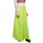Namisha Solid Regular Shining Straight Full Cotton Petticoat for Womans and Girls Lime