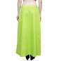 Namisha Solid Regular Shining Straight Full Cotton Petticoat for Womans and Girls Lime