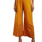 Designer Modern Embroidery Rayon Palazzo Women & Girls Mustard