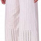 Designer Modern Embroidery Rayon Palazzo Women & Girls White