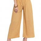 Designer Modern Embroidery Rayon Palazzo Women & Girls Dark Golden