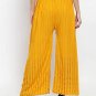 Designer Modern Embroidery Rayon Palazzo Women & Girls Dark Yellow