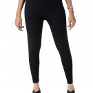 Alisha Women's & Girl's Slim Fitting Cotton Leggings Black