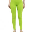 Alisha Women's & Girl's Slim Fitting Cotton Leggings Lime