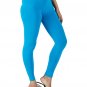 Alisha Women's & Girl's Slim Fitting Cotton Leggings Sky Blue