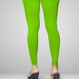 Alisha Women's & Girl's Slim Fitting Cotton Leggings Dark Lime