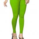 Alisha Women's & Girl's Slim Fitting Cotton Leggings Dark Lime