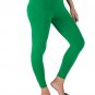 Alisha Women's & Girl's Slim Fitting Cotton Leggings Dark Green