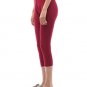 Pretty Women's & Girl's Slim Fit Cotton Capri Maroon