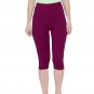 Pretty Women's & Girl's Slim Fit Cotton Capri Wine