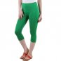 Pretty Women's & Girl's Slim Fit Cotton Capri Green